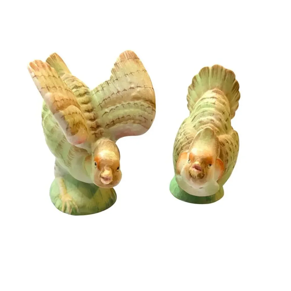 Vintage Japan Bird Salt & Pepper Shakers Mid Century Ceramic Pair